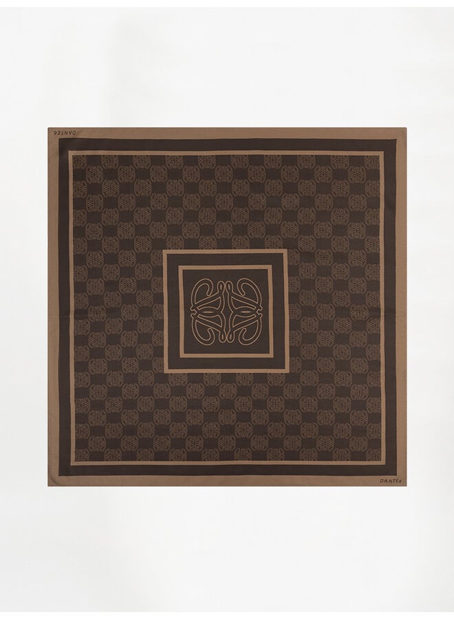 Scarf MONOGRAM Espresso Brown