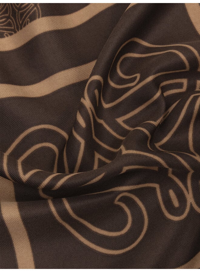 Scarf MONOGRAM Espresso Brown