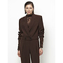 Cropped jacket REILLEY Espresso Brown