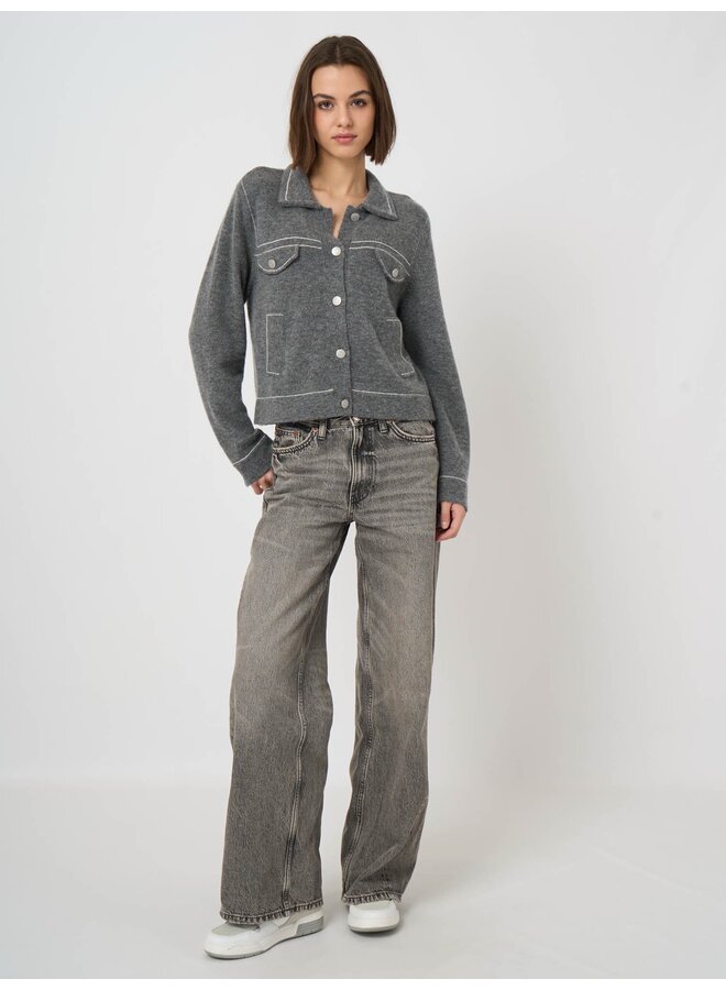 Wool/cashmere cardigan Thunder