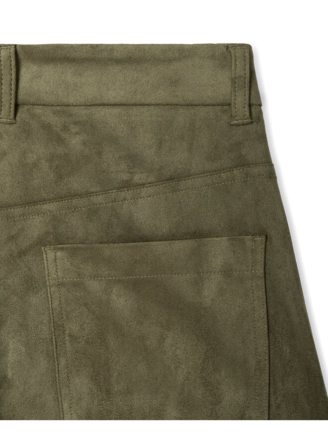 ODELIA suede dusty olive