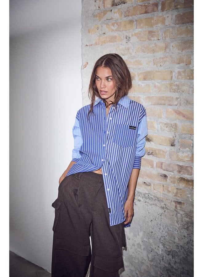 Blue Mix Stripe Shirt