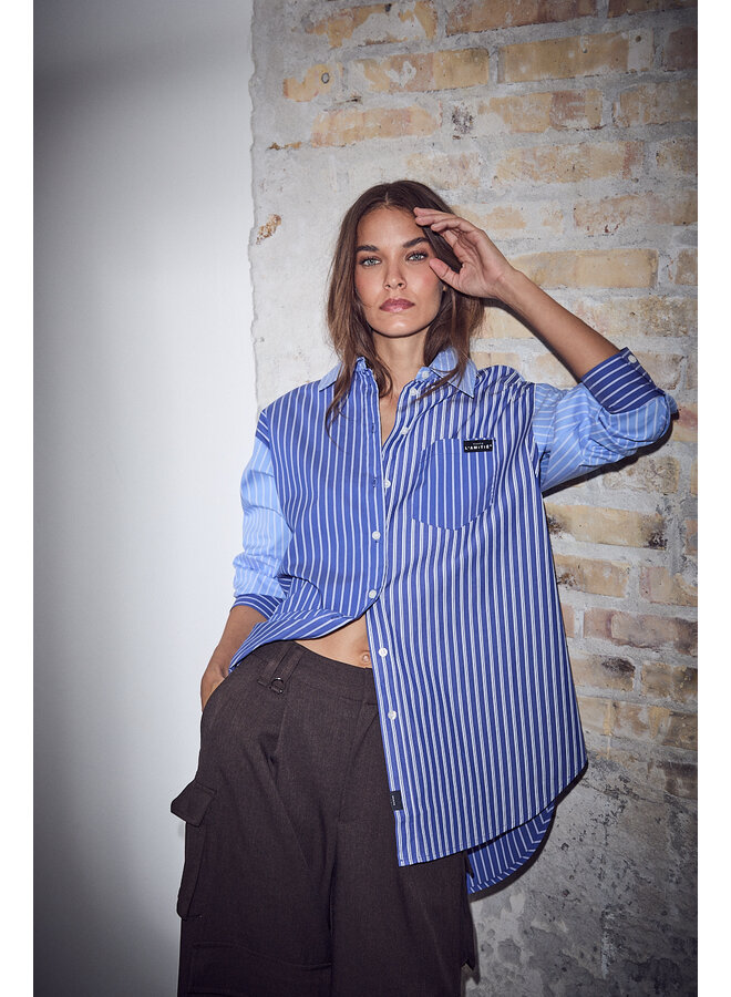Blue Mix Stripe Shirt