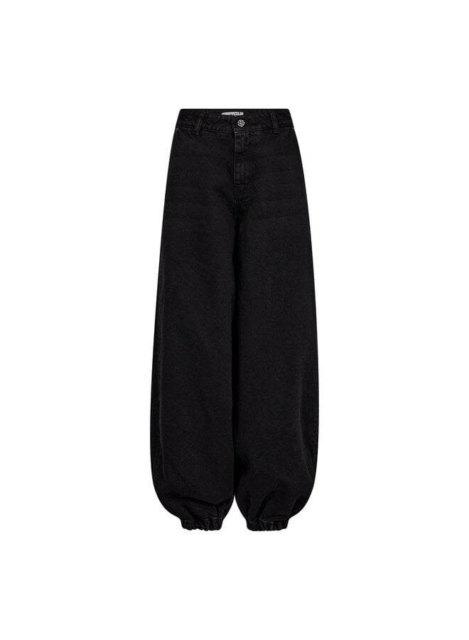 Denim Harem Pant Black