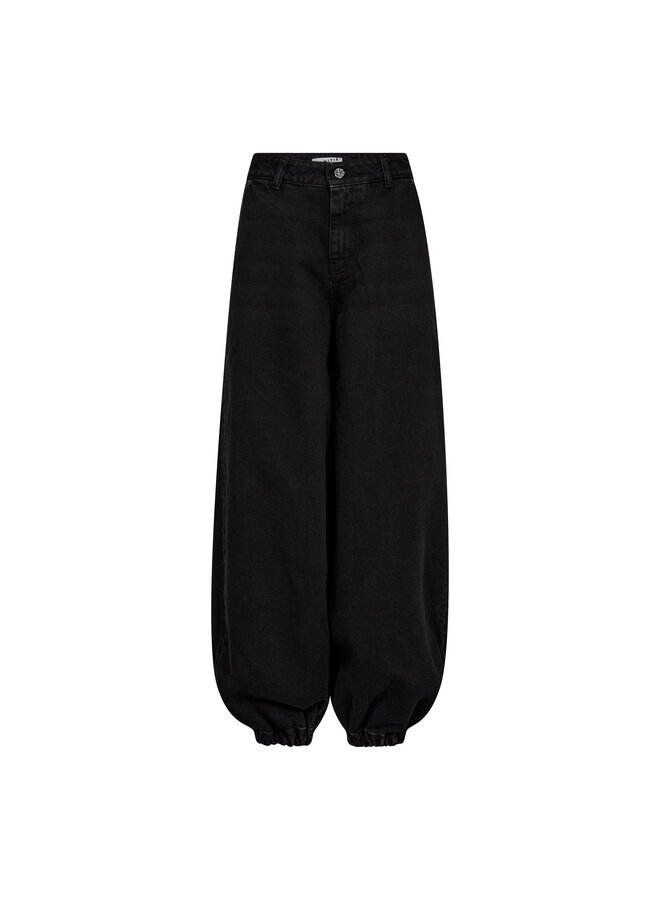 Denim Harem Pant Black