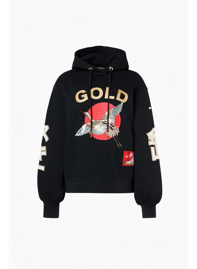 Hooded sweater TOBU black