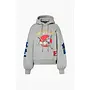 Hooded sweater TOBU grey melange