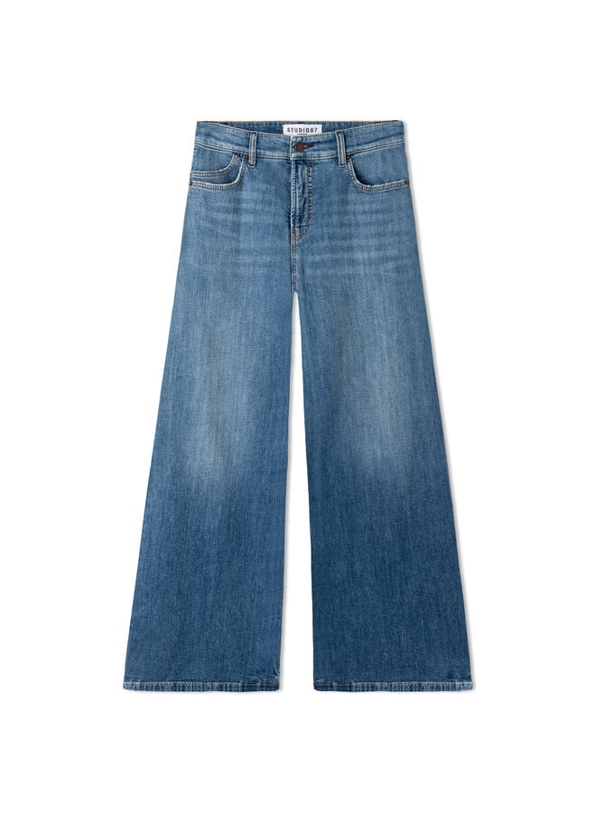 PALAZZO FLARE blue denim STUDIO87