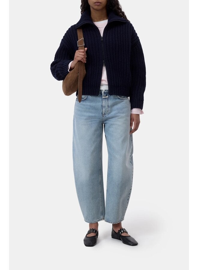Zipped cardigan Dark night