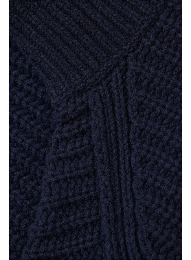 Zipped cardigan Dark night