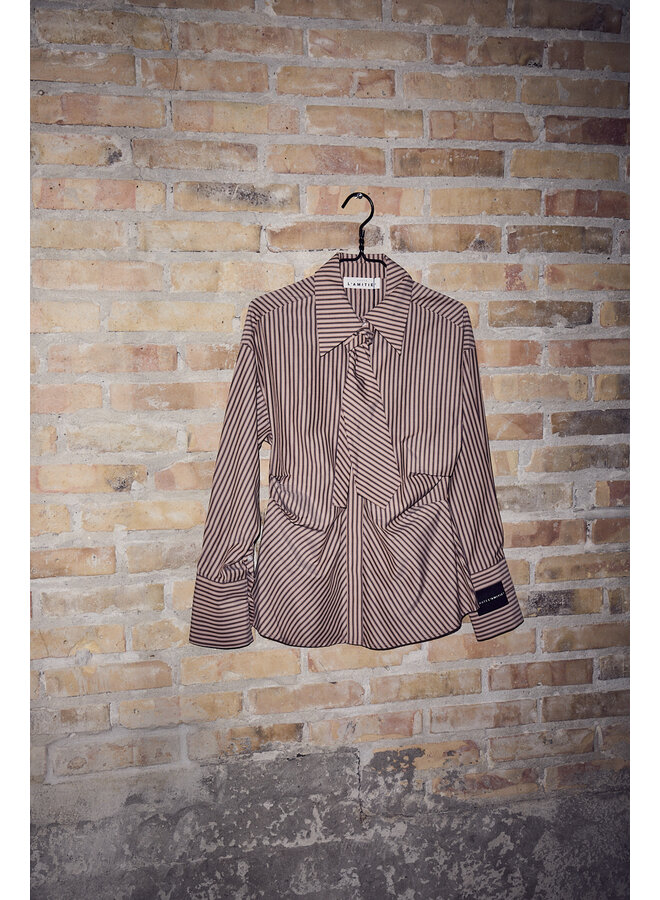 Gemma Tie Stripe Shirt dessert