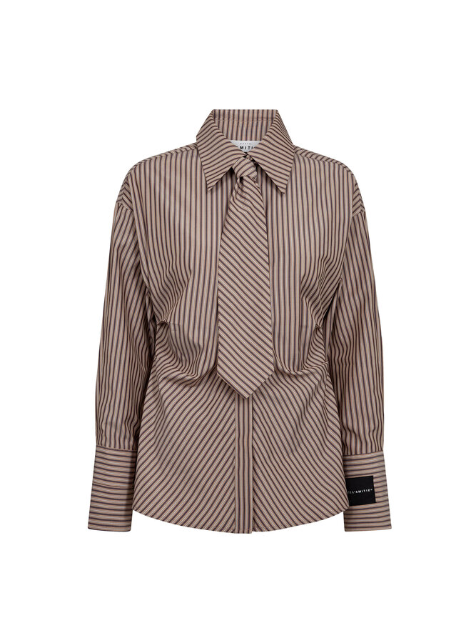 Gemma Tie Stripe Shirt dessert