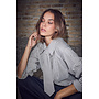 Gemma Tie Stripe Shirt beige