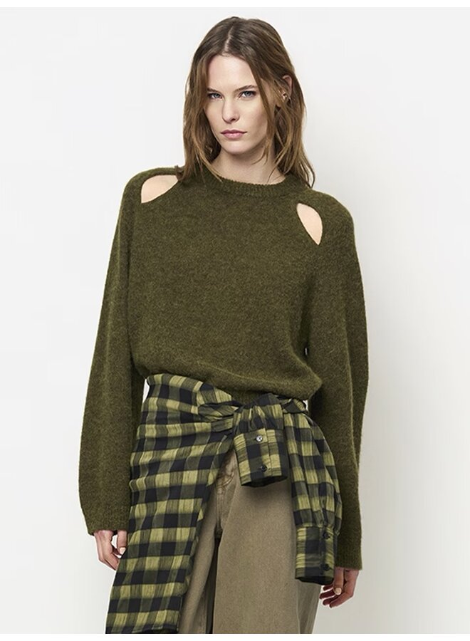 Sweater KYOTO Moss Olive