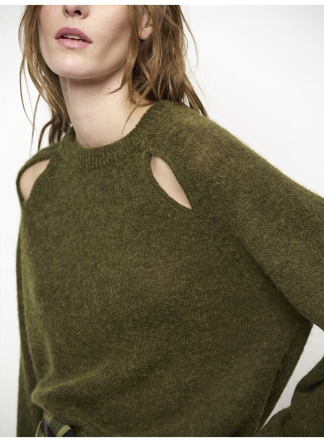 Sweater KYOTO Moss Olive