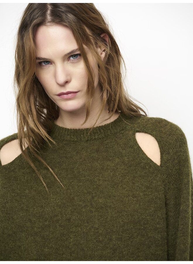 Sweater KYOTO Moss Olive
