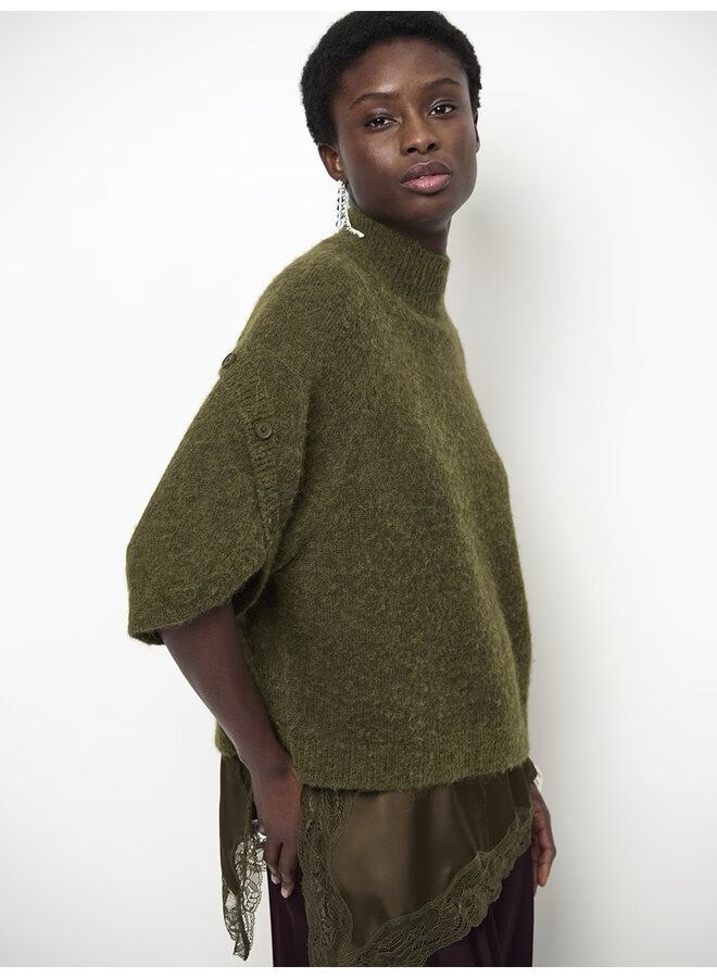 Cape Sweater MAHANI Moss Olive