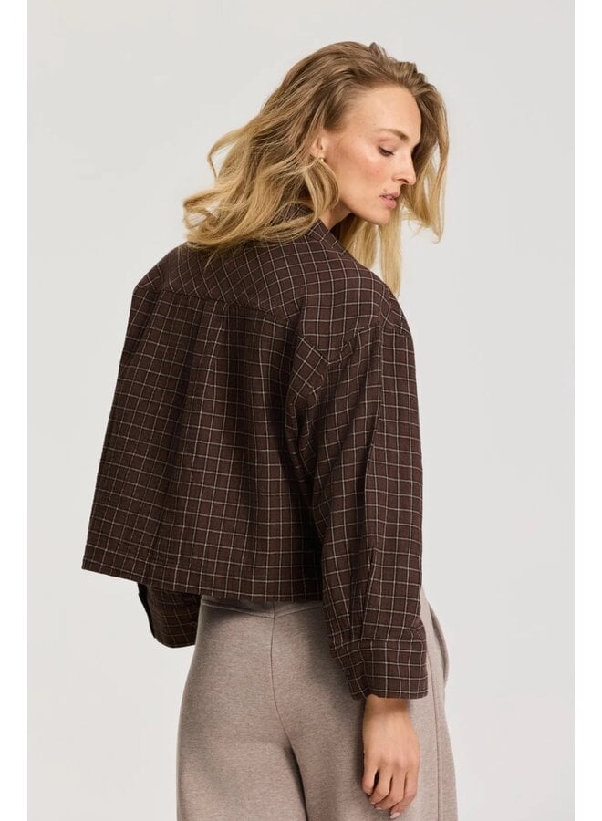 Sillia Shirt Brown Black