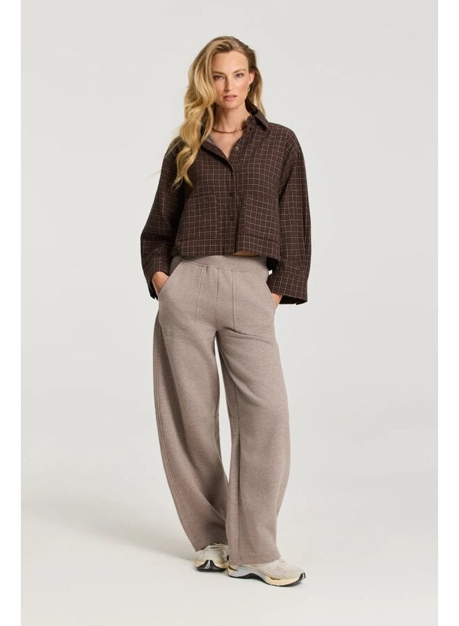 Sillia Shirt Brown Black