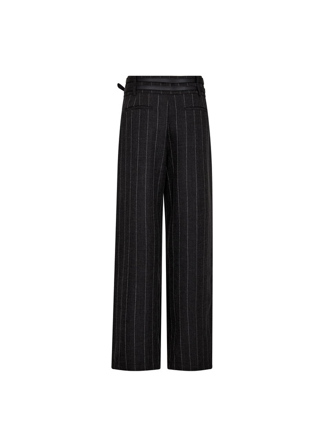 Ivanna Belt Tall Pant Dark Grey