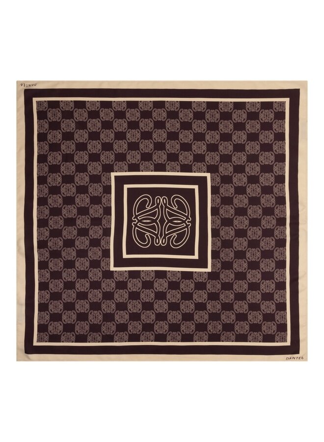 MONOGRAM chain scarf Dark Plum