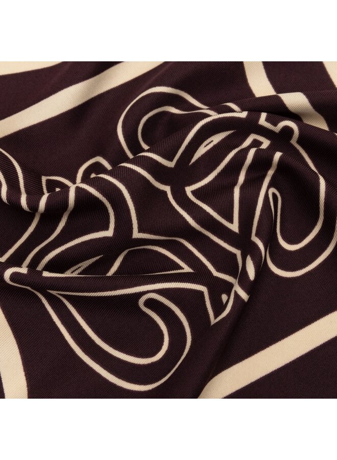 MONOGRAM chain scarf Dark Plum