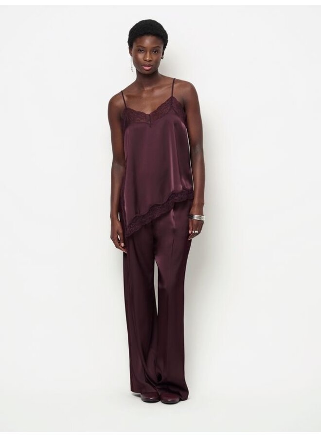 Lace top DAWNA Dark Plum
