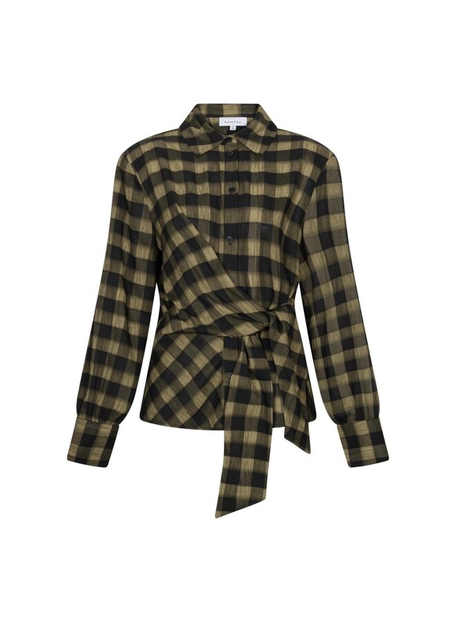 Check shirt KENMARE Moss Olive