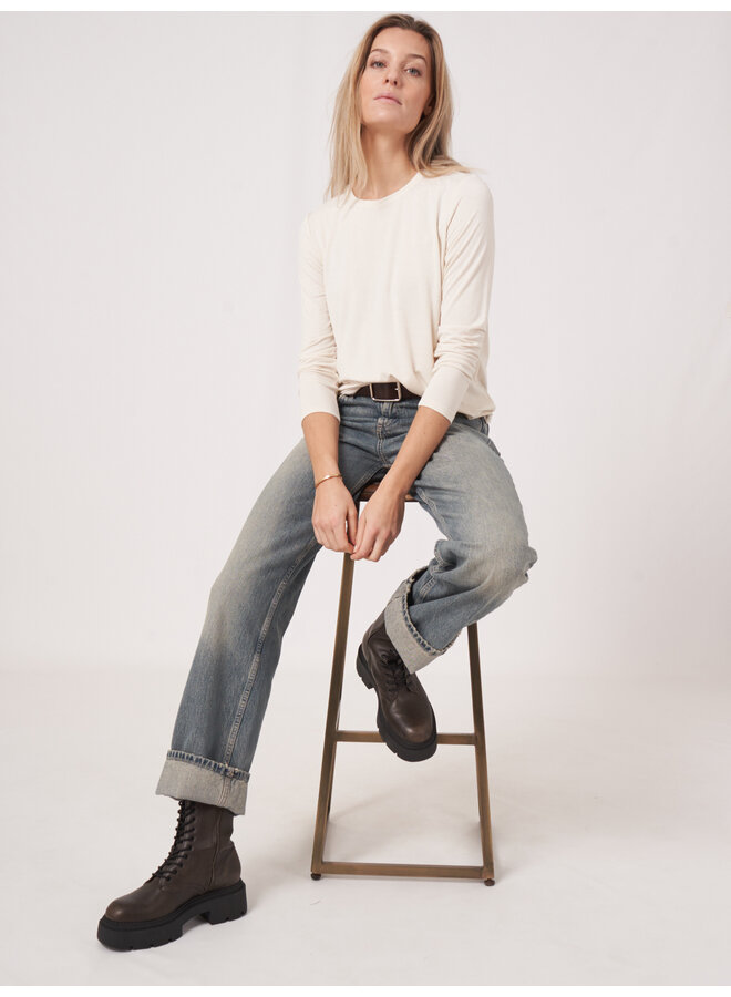 Viscose shirt ivory