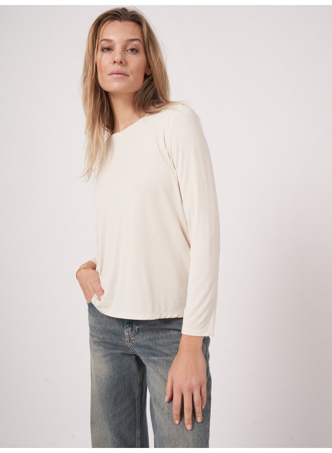 Viscose shirt ivory