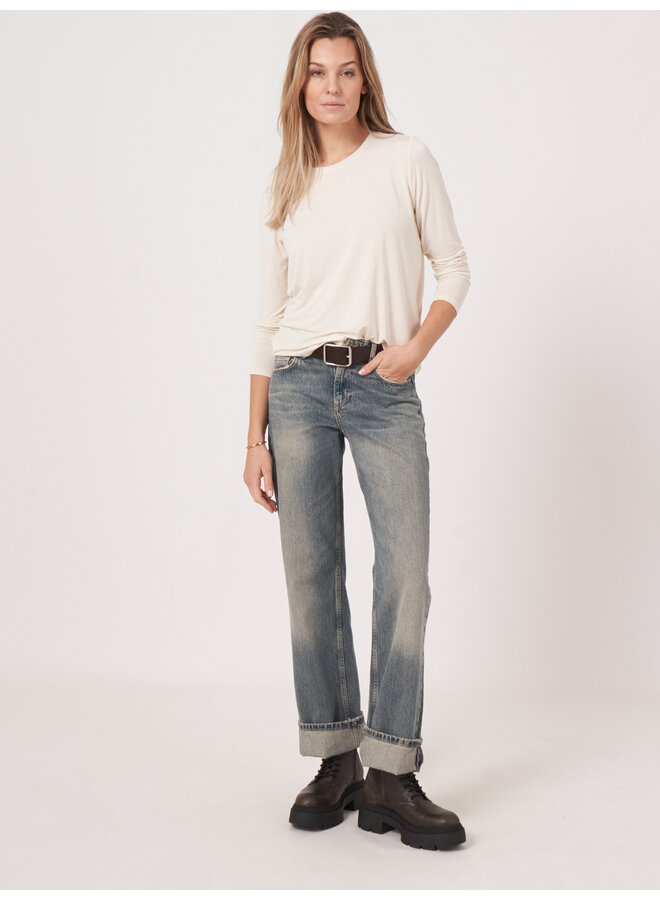 Viscose shirt ivory