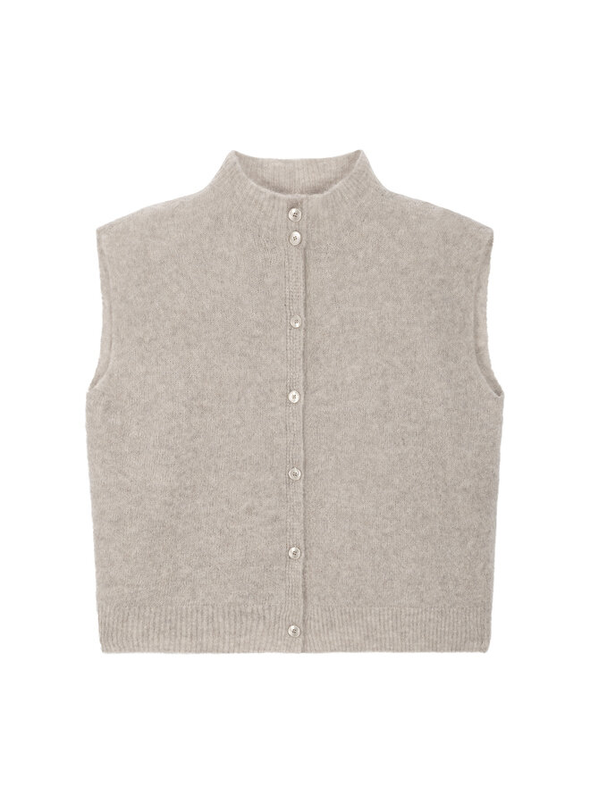 Waistcoat Oyster (kid mohair/merino)