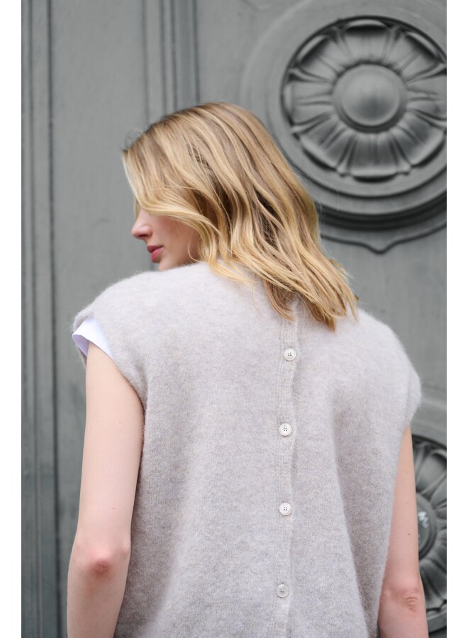 Waistcoat Oyster (kid mohair/merino)