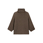 Sweater met coll Dark Mink (kid mohair/merino)
