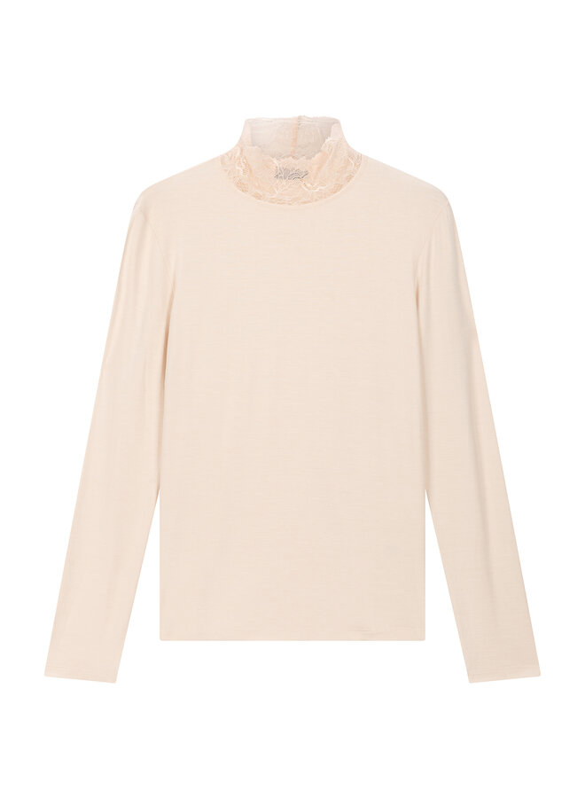 Top coll lace Cream