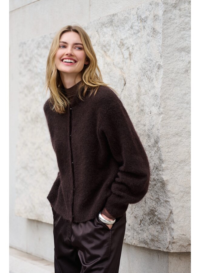 Cardigan Espresso (kid mohair)