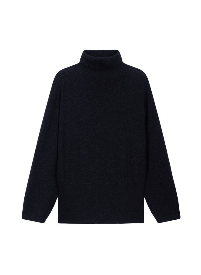Sweater coll Dark Sapphire (merino)