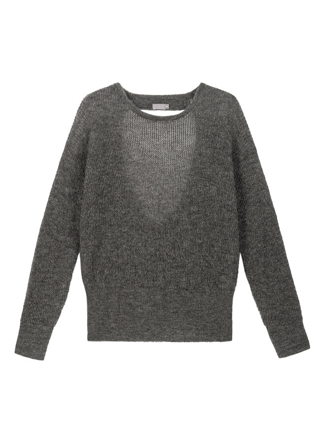 Sweater Dark Steel (mohair/alpaca)
