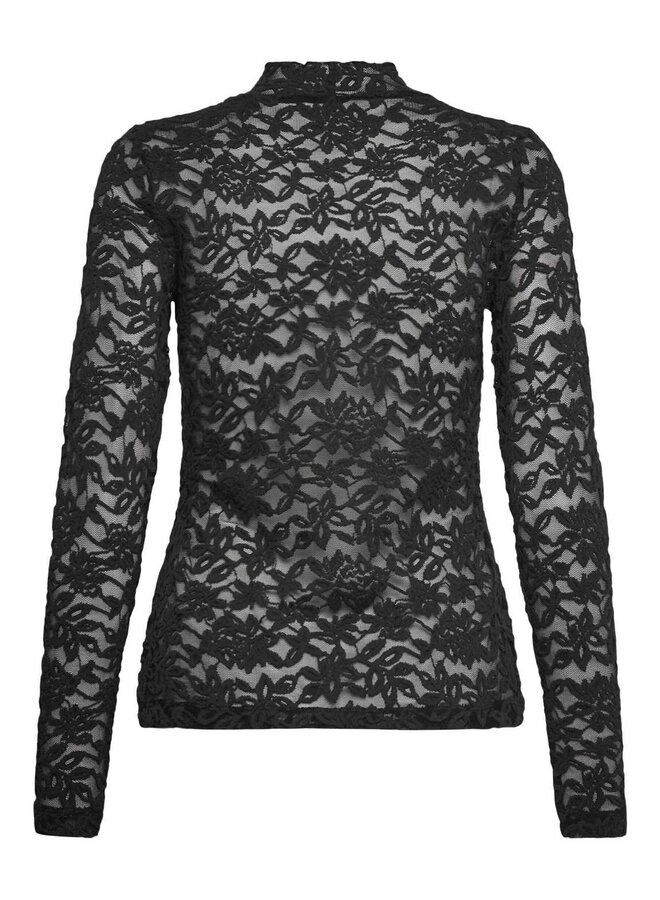Top DELICIA lace turtle black