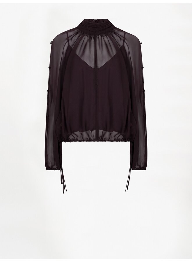 Boho Blouse SONIA Dark Plum