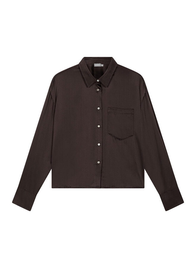 Silk blouse Espresso