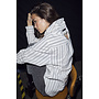 Crystal Heart Stripe Shirt White