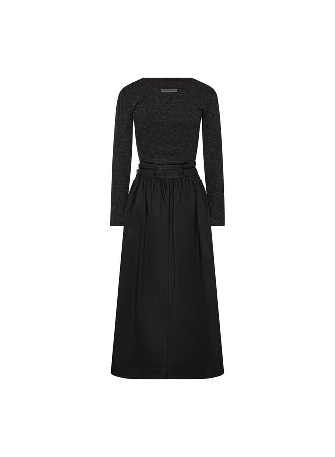 Hailey Mix Belt Dress Black
