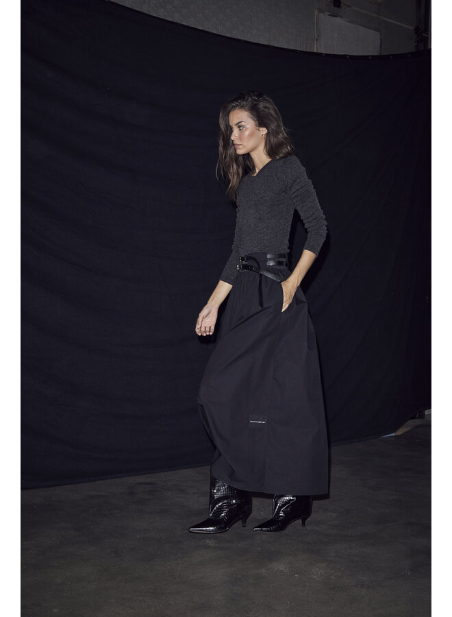 Hailey Mix Belt Dress Black