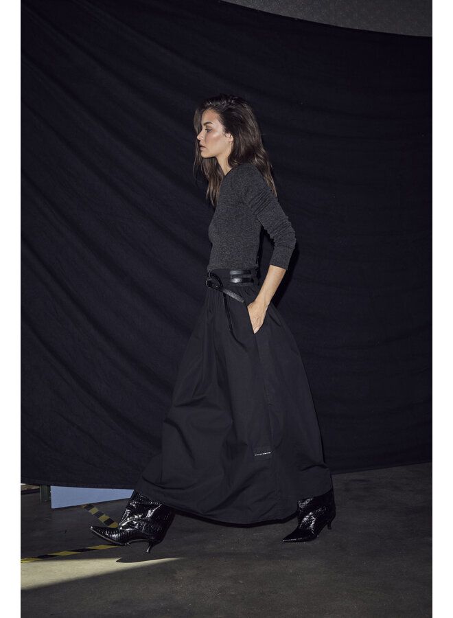 Hailey Mix Belt Dress Black