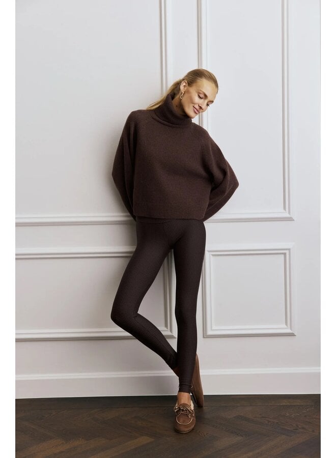 Classic Leggings High Waistband Pied de Poule