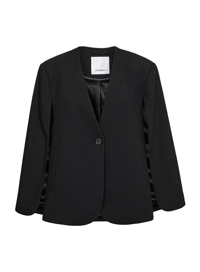 VolaCC Cape Button Blazer Black
