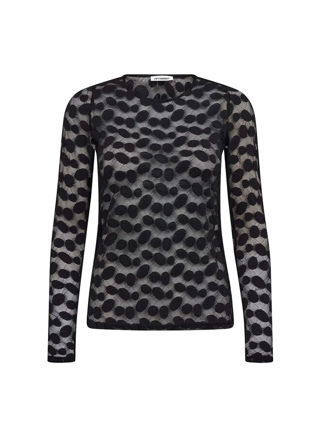 PenolaCC O-Neck Blouse Black
