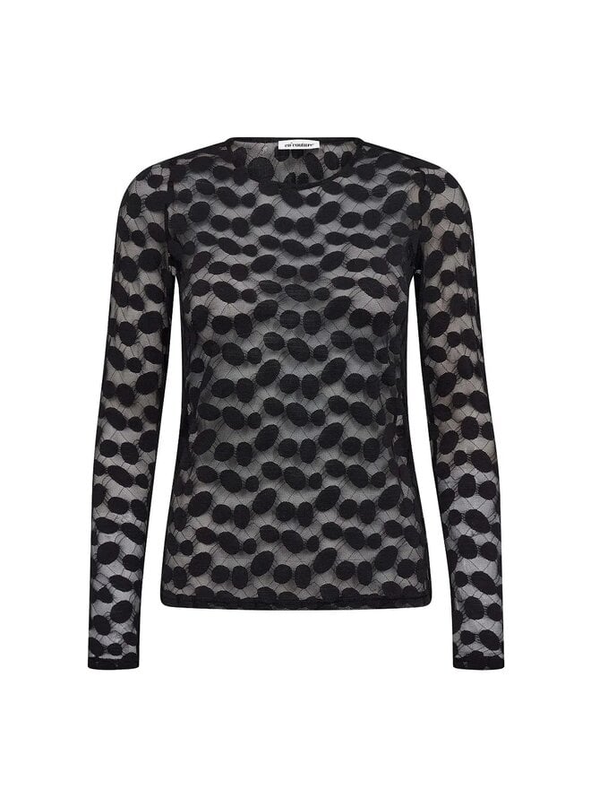 PenolaCC O-Neck Blouse Black
