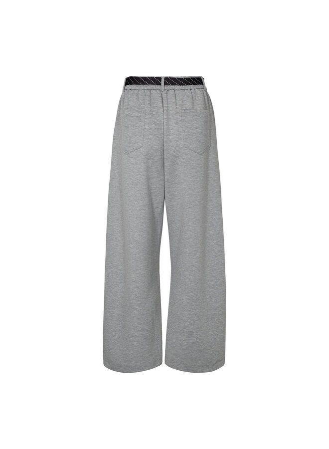 Maxi Split Tie Tall Pant Grey Melangé